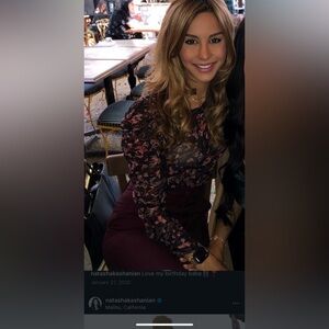 IRO multicolor black sheer Lou blouse retail $300